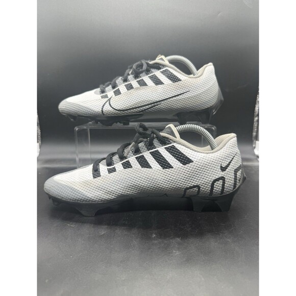 Nike Vapor Edge Speed 360 White Black Grey Football Cleats DQ5110-100 Mens 9 EUC - Picture 2 of 7